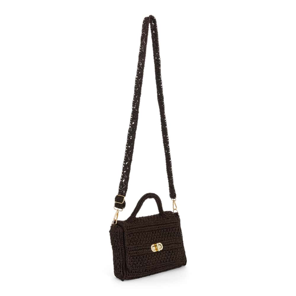 Hula Bag in Chocolate Raffia