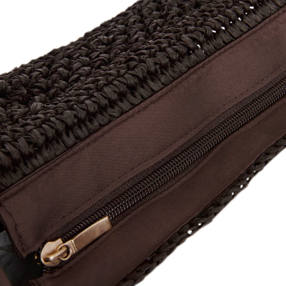 Hula Bag in Chocolate Raffia