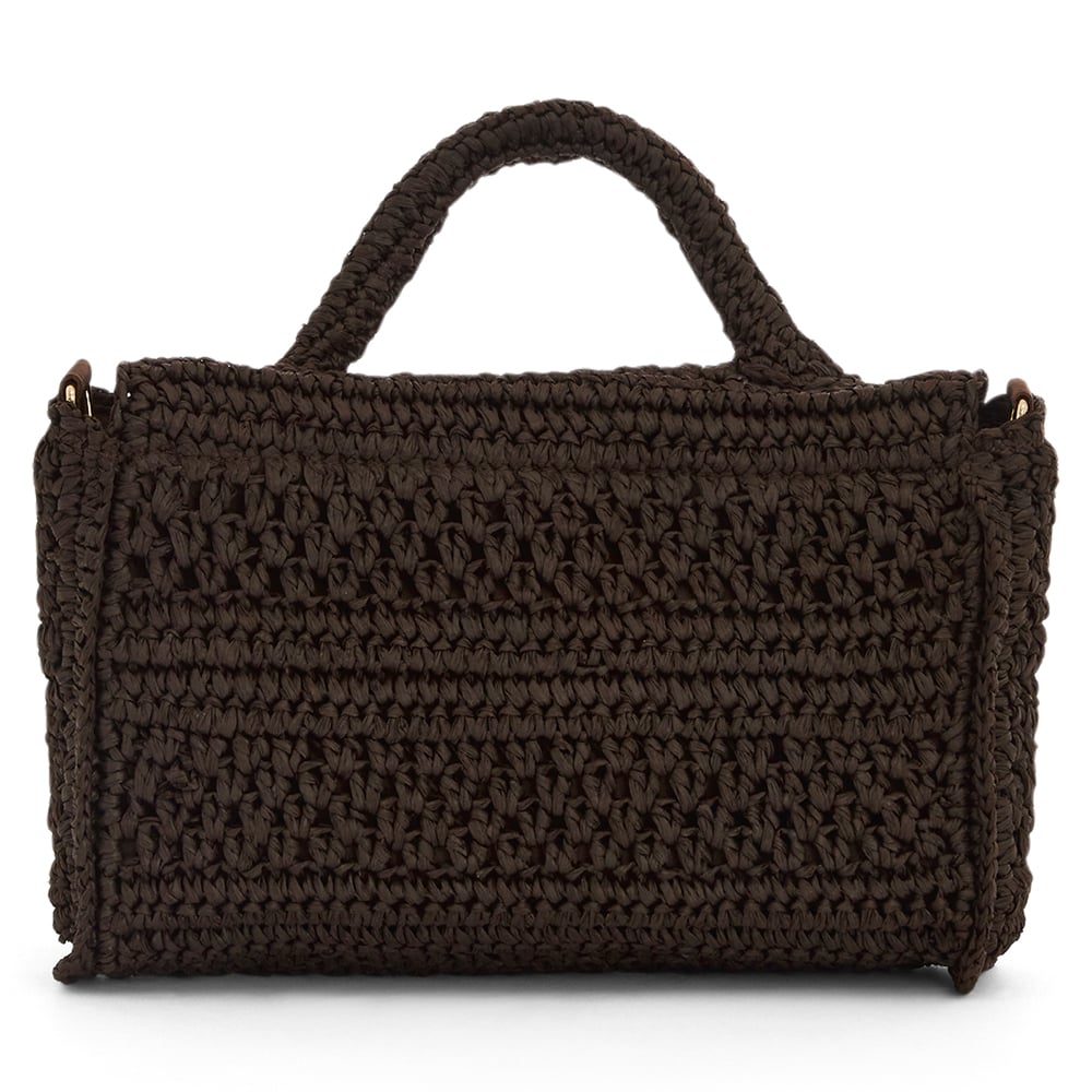 Hula Bag in Chocolate Raffia