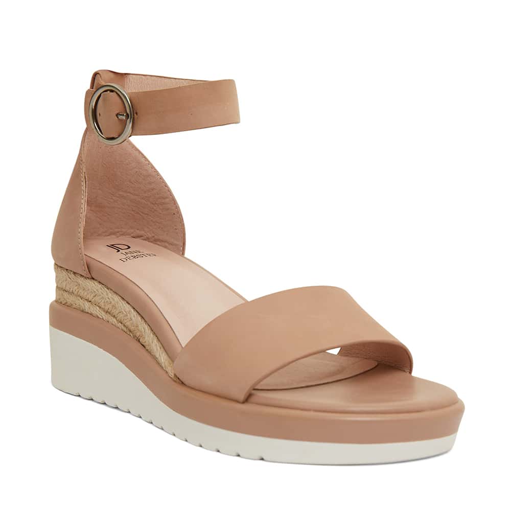 Idaho Espadrille in Nude Raffia