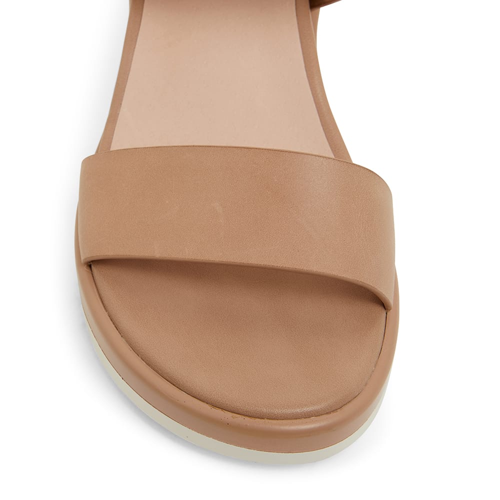 Indiana Wedge in Nude Leather