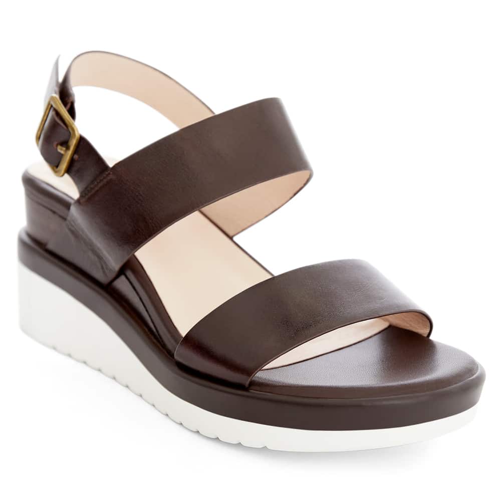 Indiana Wedge in Chocolate Glove Leather