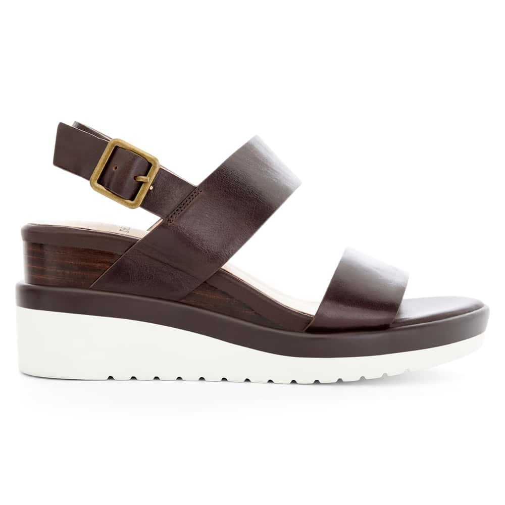 Indiana Wedge in Chocolate Glove Leather
