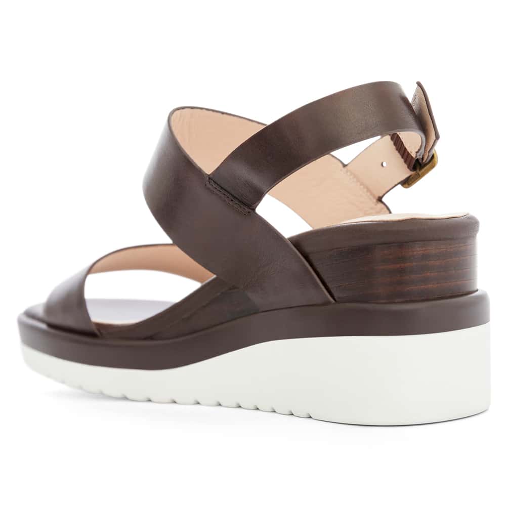 Indiana Wedge in Chocolate Glove Leather