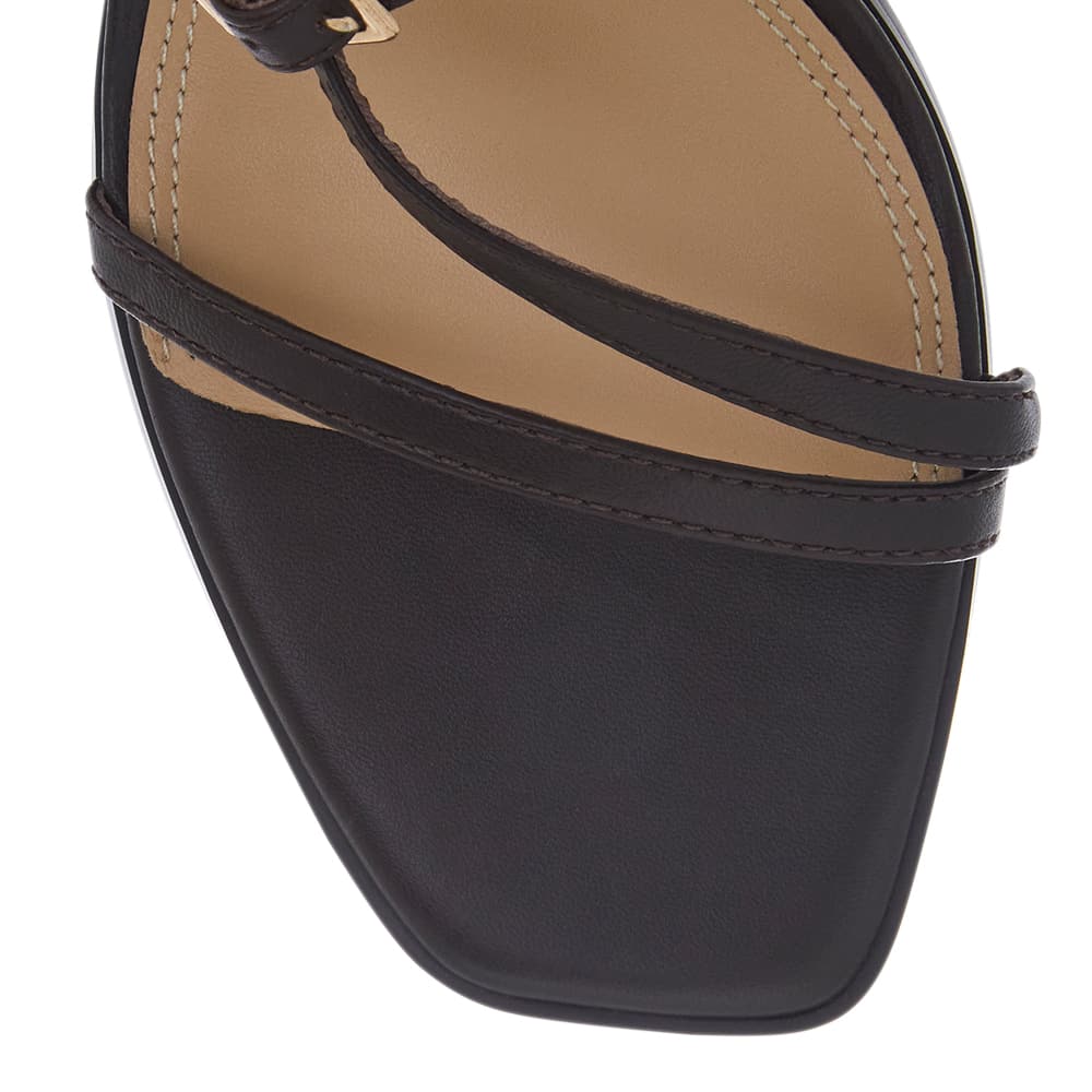 Jennifer Heel in Chocolate Glove Leather