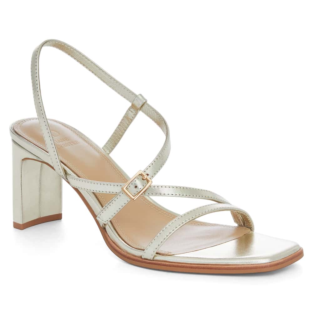 Jennifer Heel in Soft Gold Leather