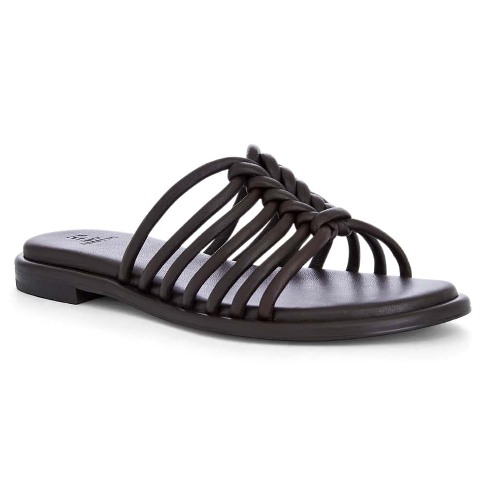 Jigsaw Slide in Chocolate Glove Leather