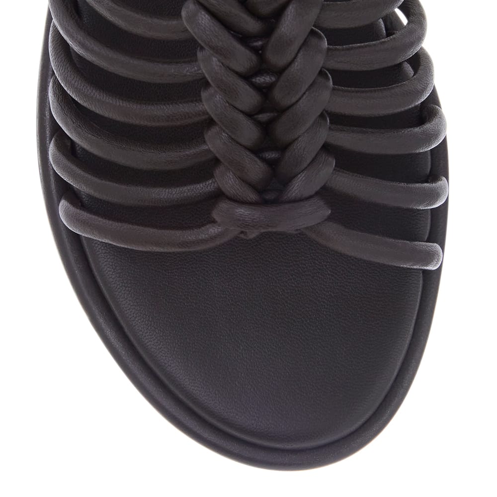 Jigsaw Slide in Chocolate Glove Leather