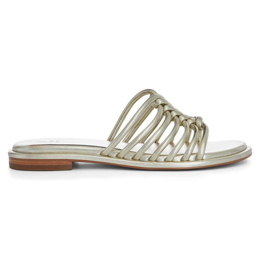 Jigsaw Slide in Soft Gold Leather