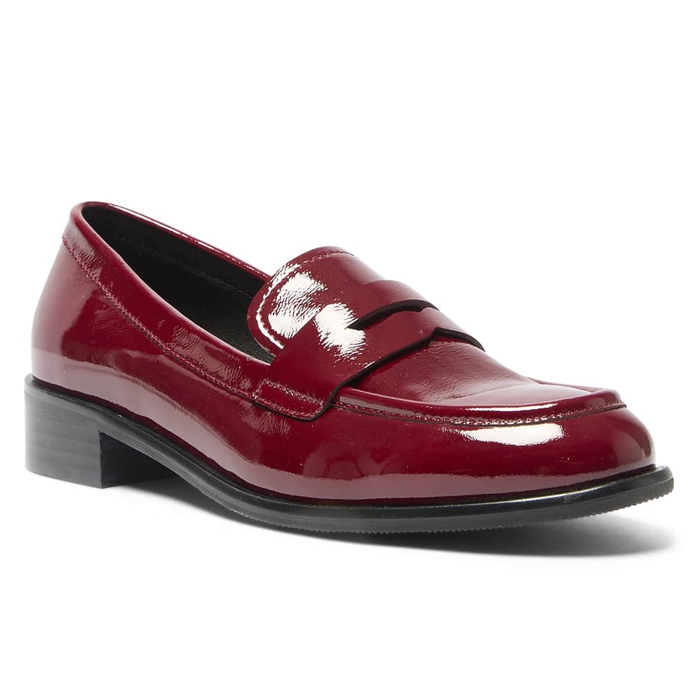Kassidy Loafer in Wine Patent