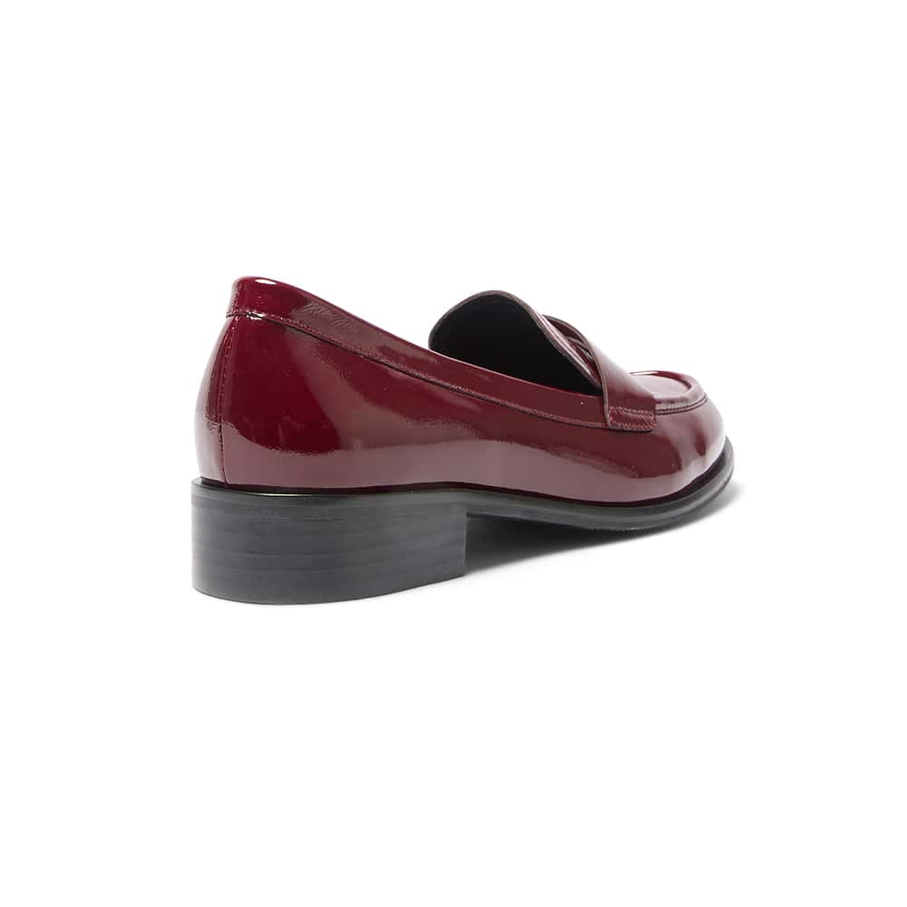 Kassidy Loafer in Wine Patent