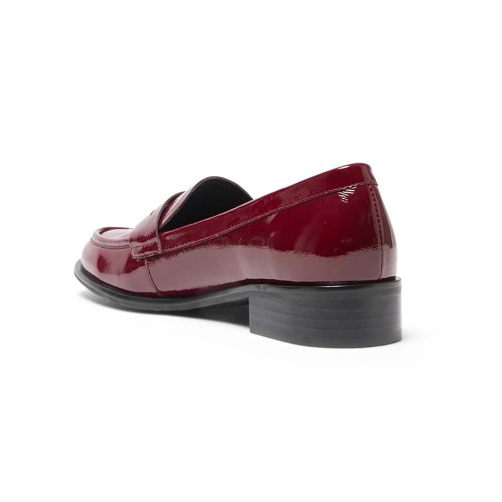 Kassidy Loafer in Wine Patent
