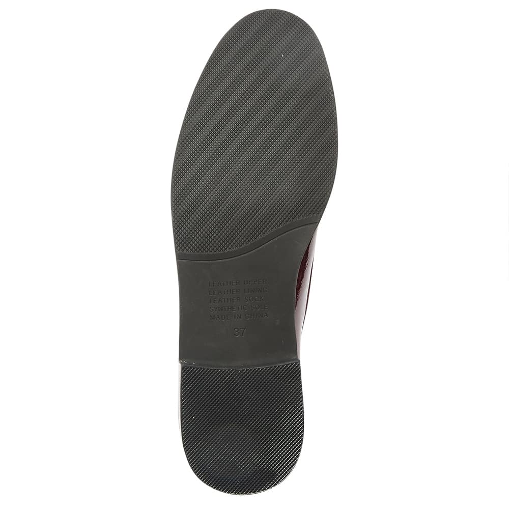 Kassidy Loafer in Wine Patent