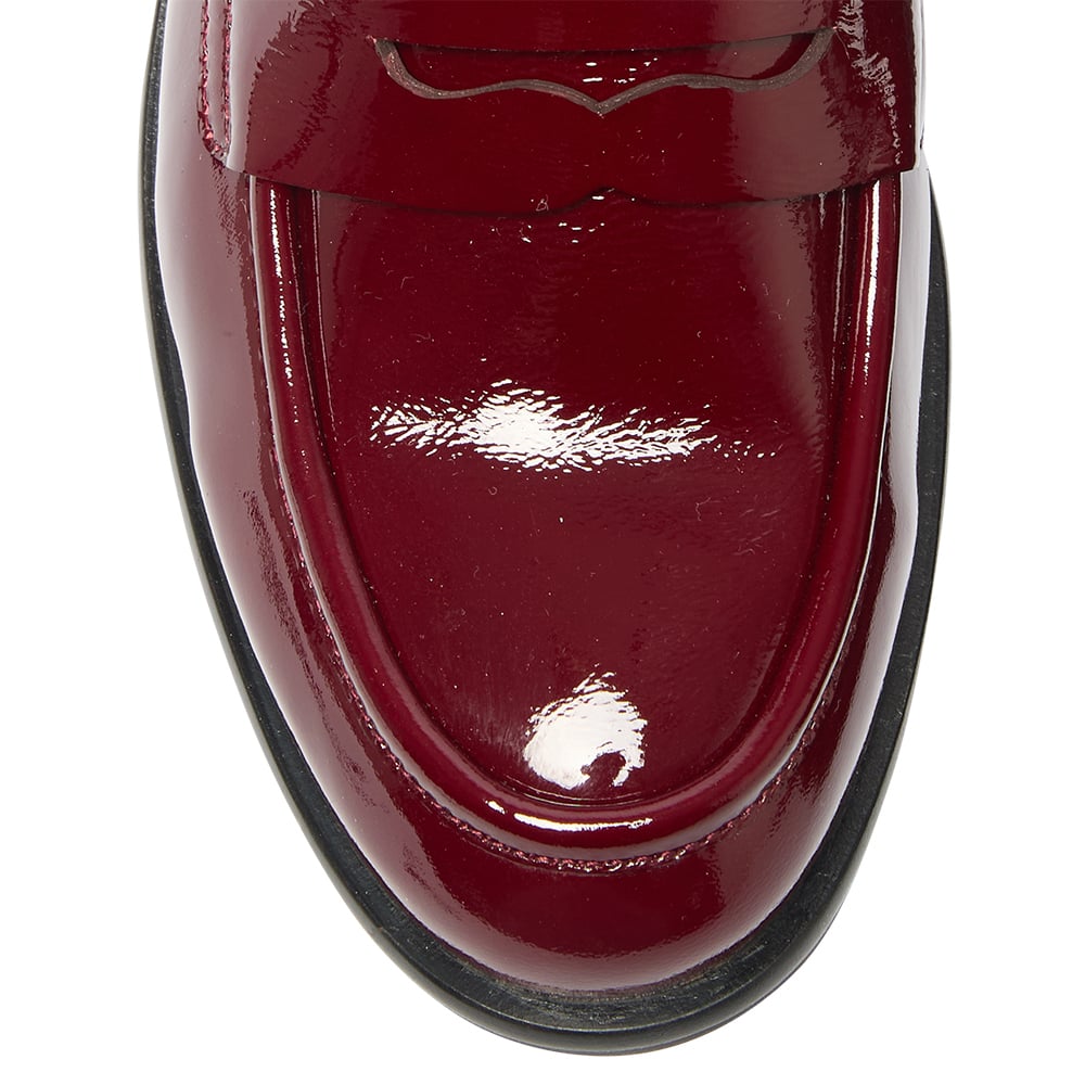 Kassidy Loafer in Wine Patent