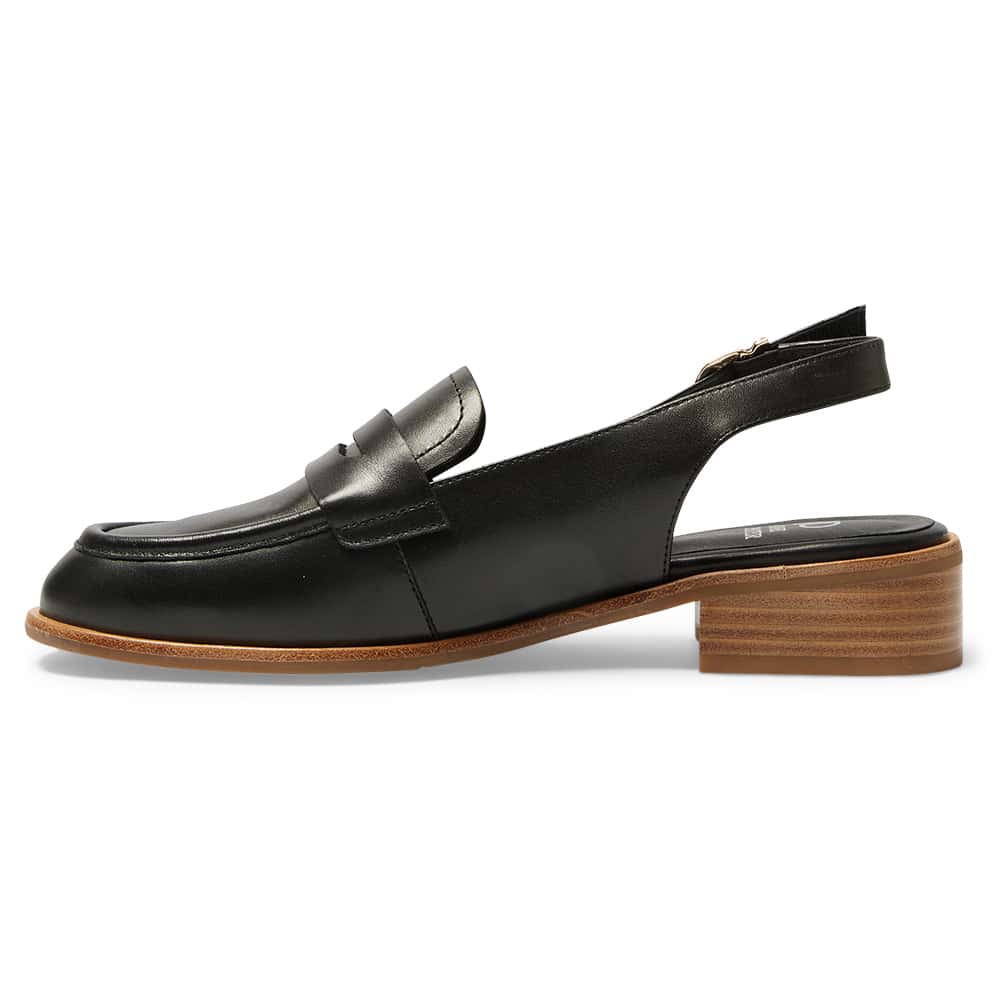 Kenzie Loafer in Black Leather