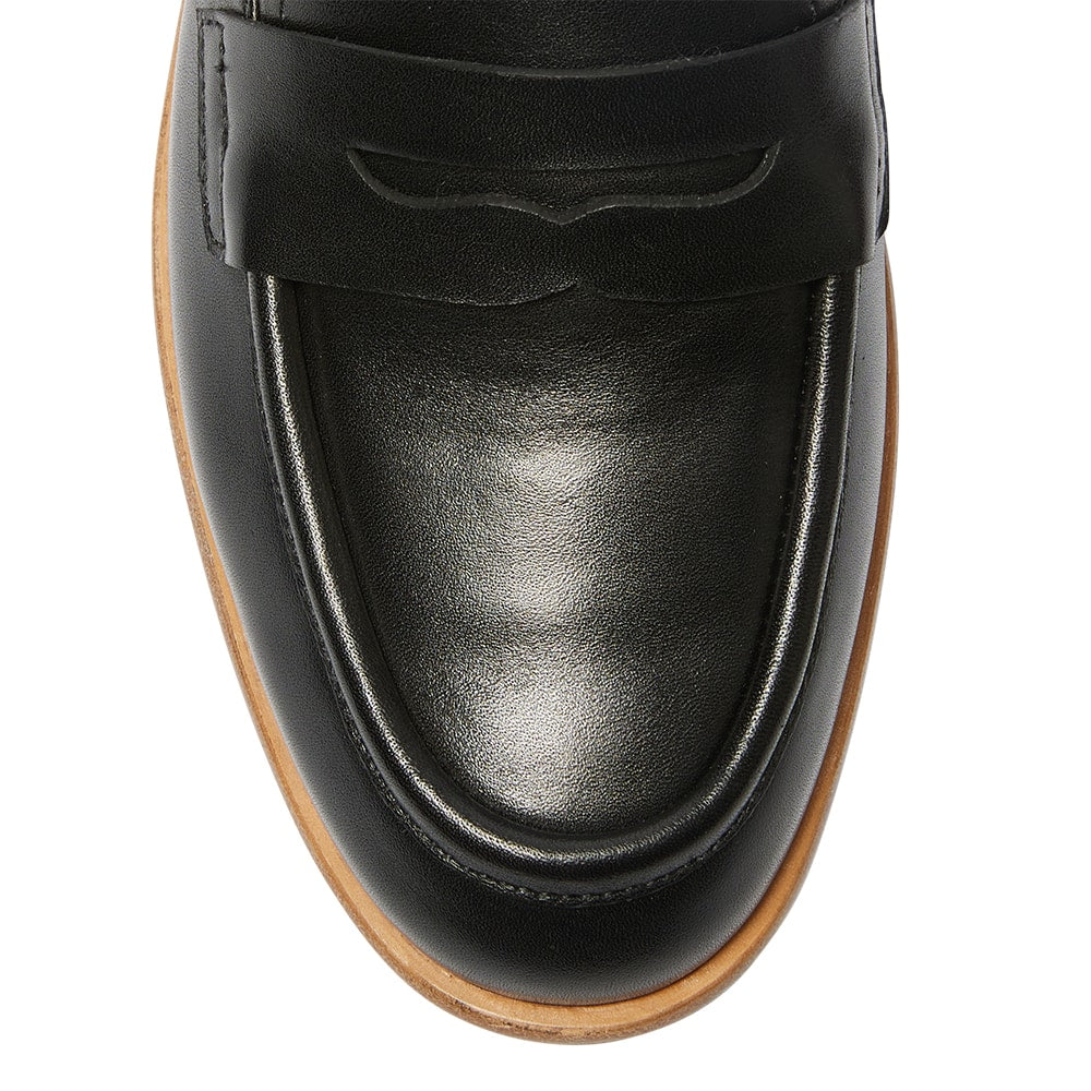 Kenzie Loafer in Black Leather