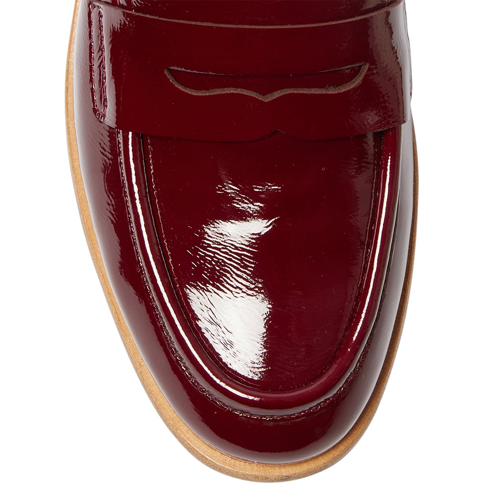 Kenzie Loafer in Wine Patent