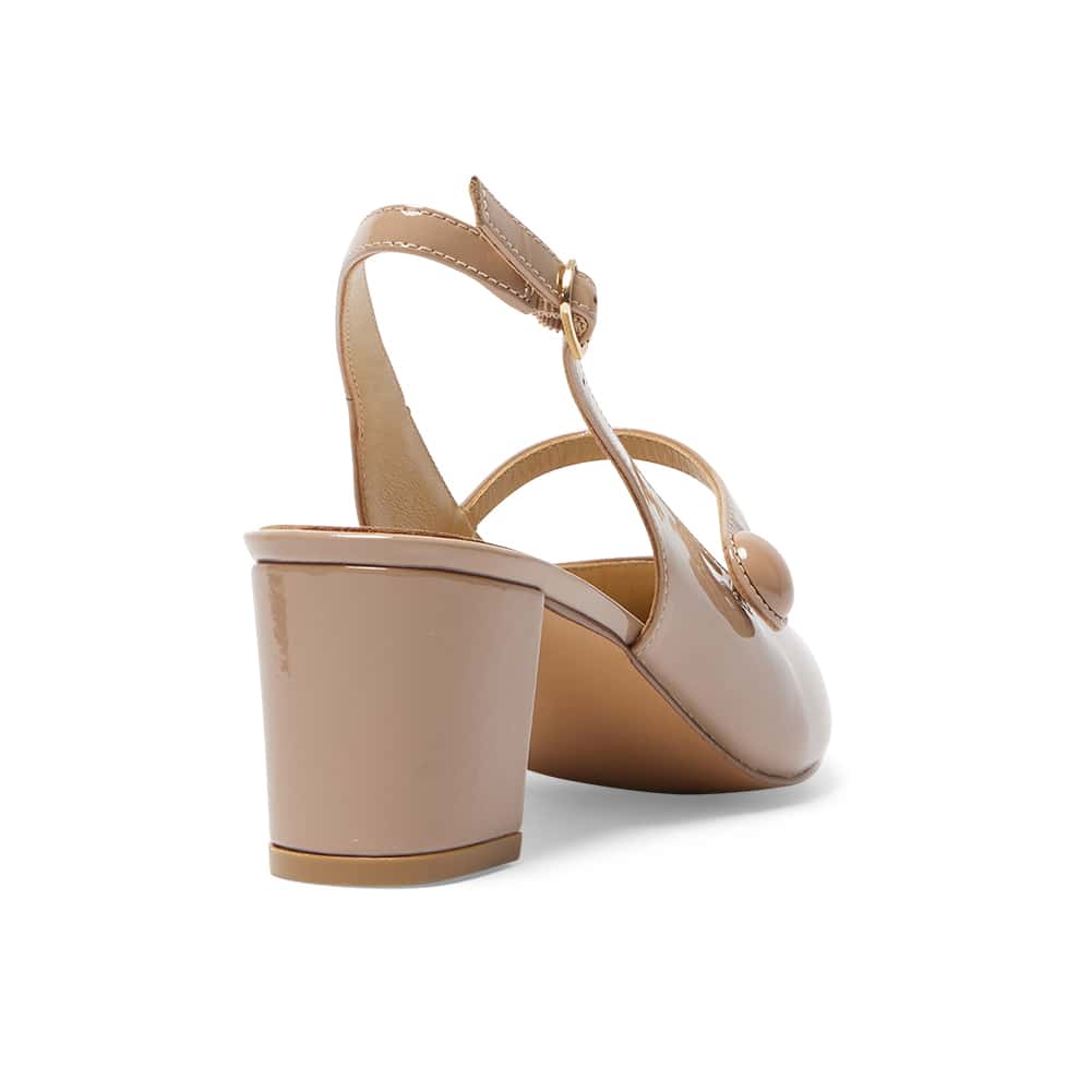 Lillian Heel in Blush Patent Patent