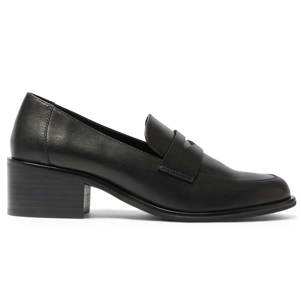 Lincoln Loafer in Black Leather