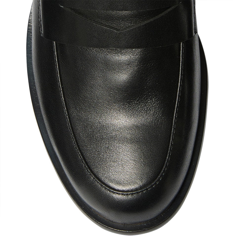 Lincoln Loafer in Black Leather
