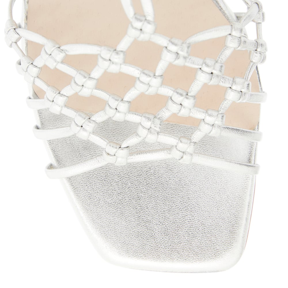 Magnolia Sandal in Silver  Leather