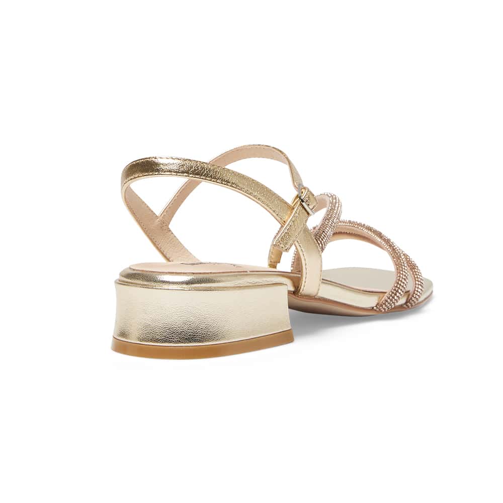 Majestic Heel in Gold Metallic Sparkle