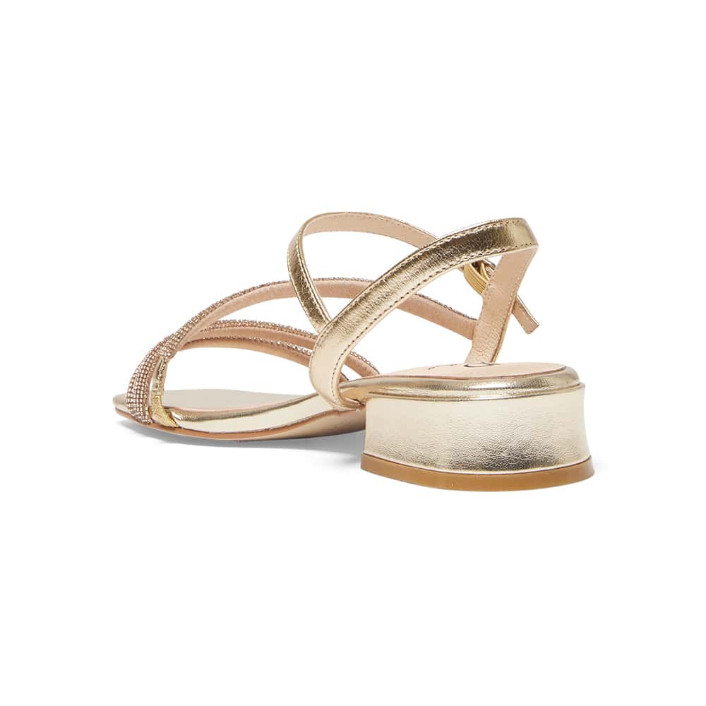 Majestic Heel in Gold Metallic Sparkle
