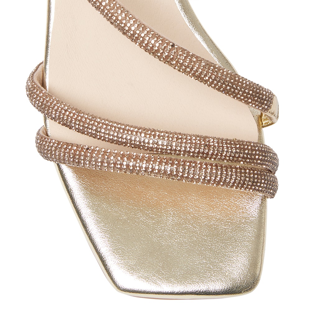 Majestic Heel in Gold Metallic Sparkle