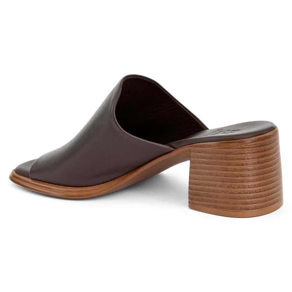 Maria Heel in Chocolate  Leather