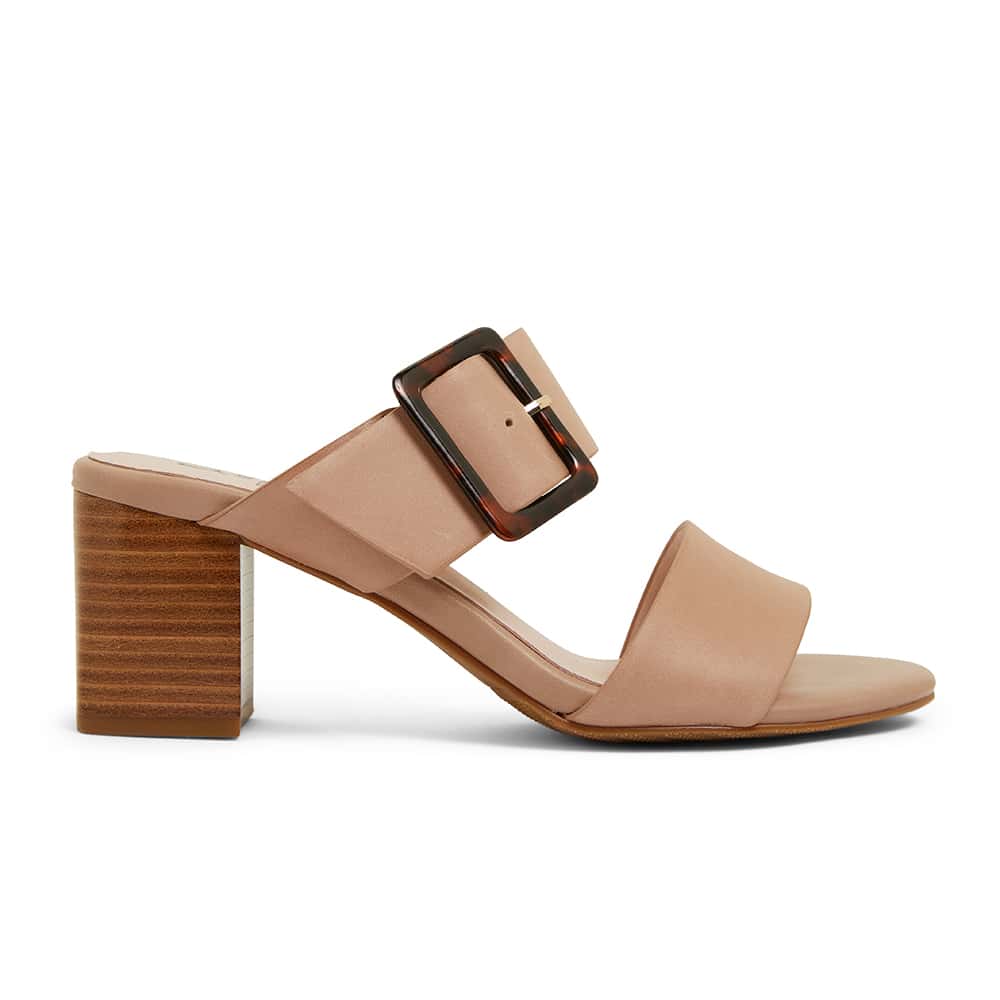 Nate Heel in Nude Leather