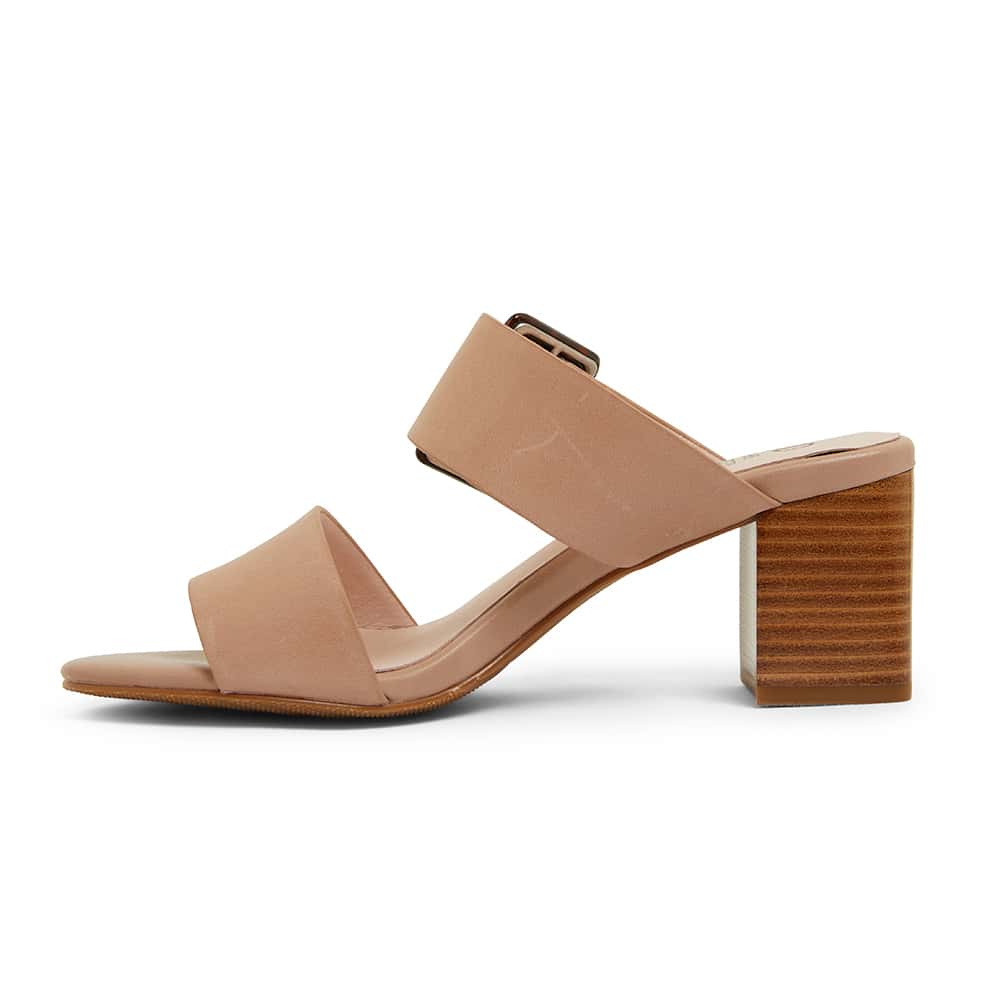 Nate Heel in Nude Leather