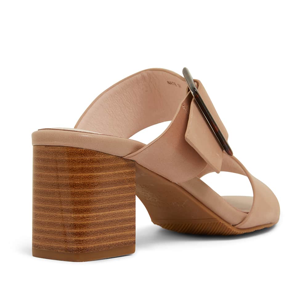 Nate Heel in Nude Leather