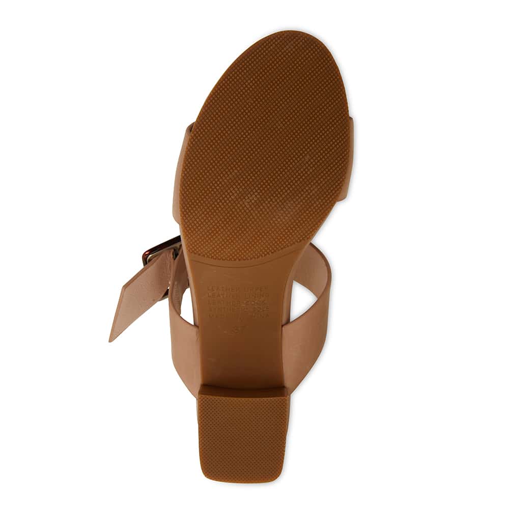 Nate Heel in Nude Leather