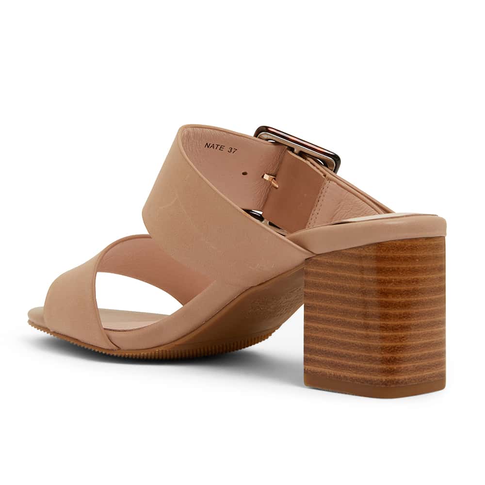 Nate Heel in Nude Leather