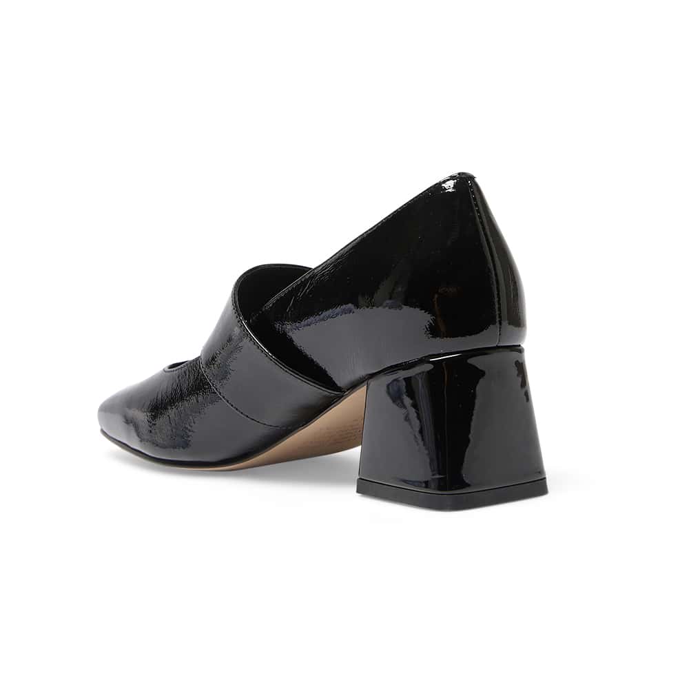 Olympia Heel in Black Patent