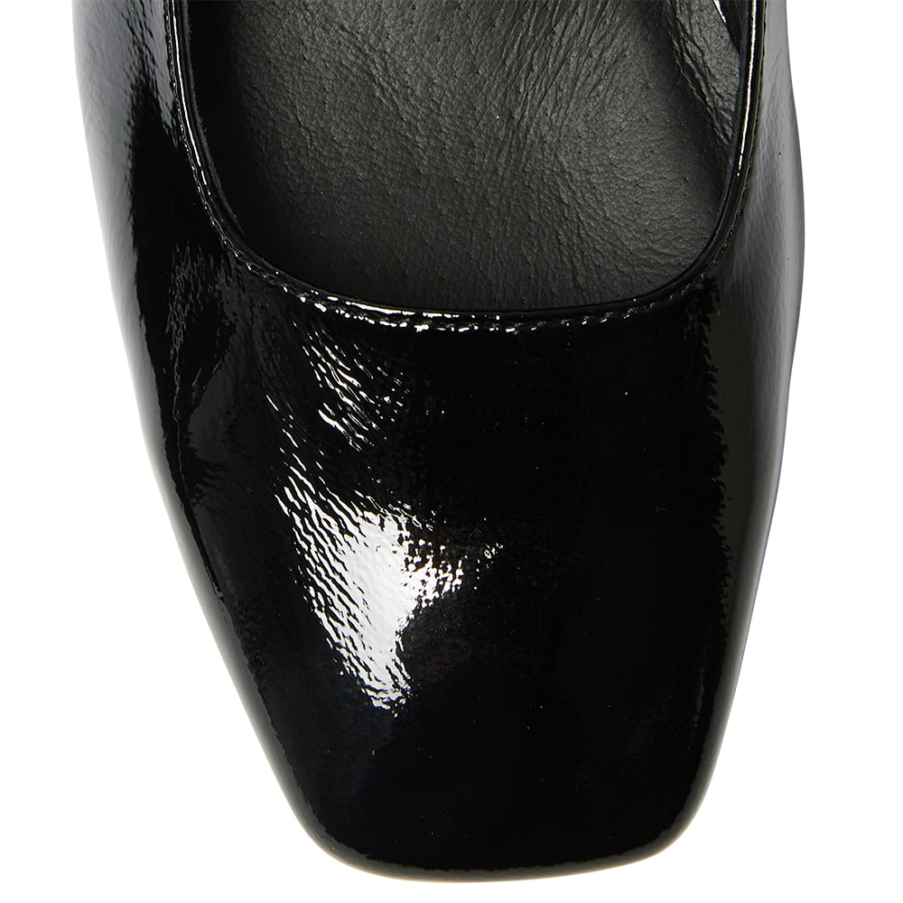 Olympia Heel in Black Patent