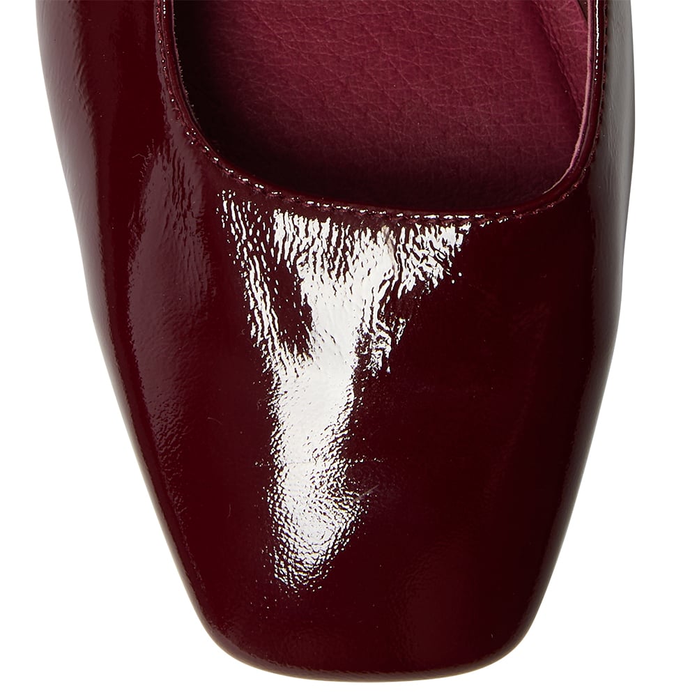 Olympia Heel in Wine Patent