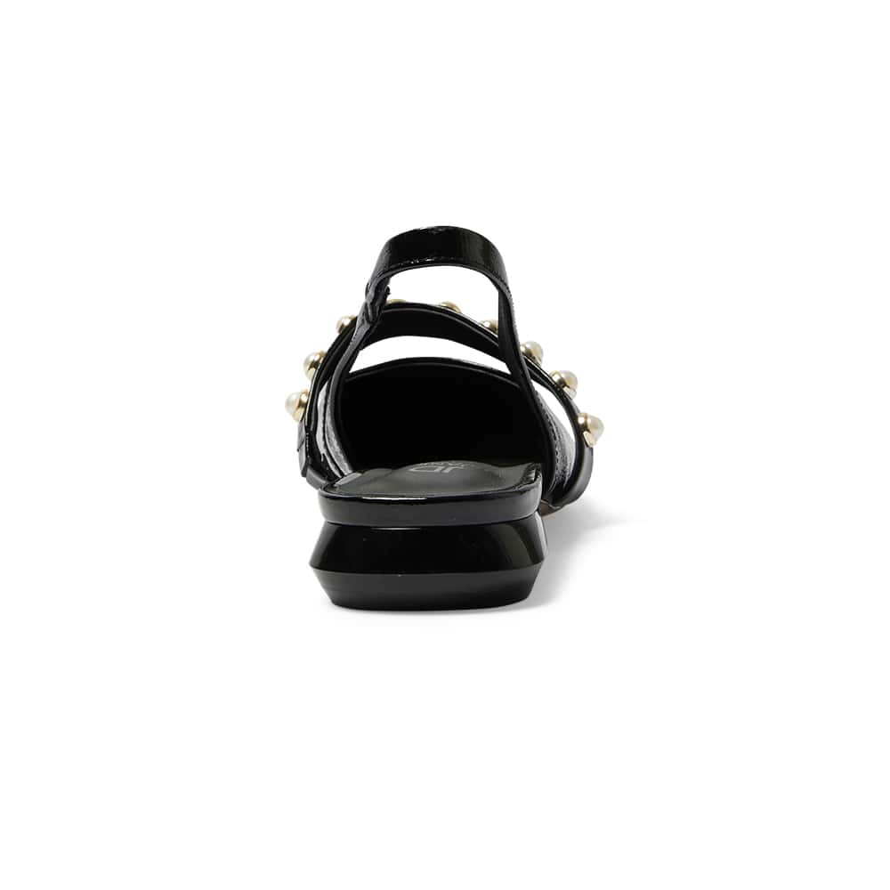 Opal Flat in Black Patent