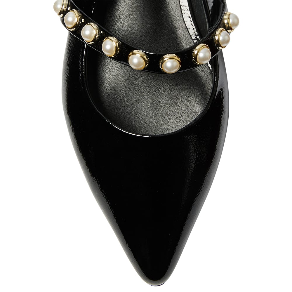 Opal Flat in Black Patent