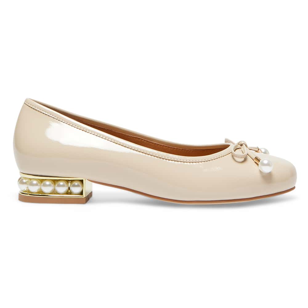 Paris Ballet Flat in Nude Patent