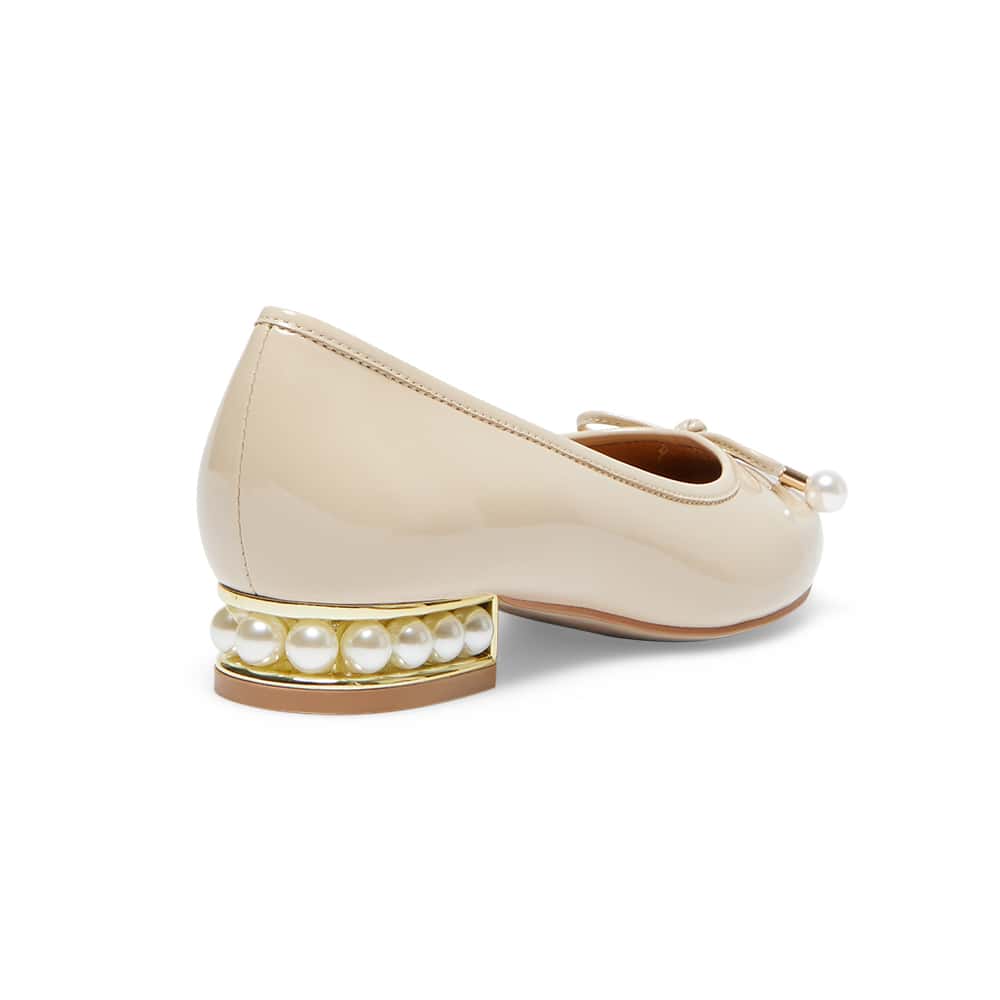 Paris Ballet Flat in Nude Patent