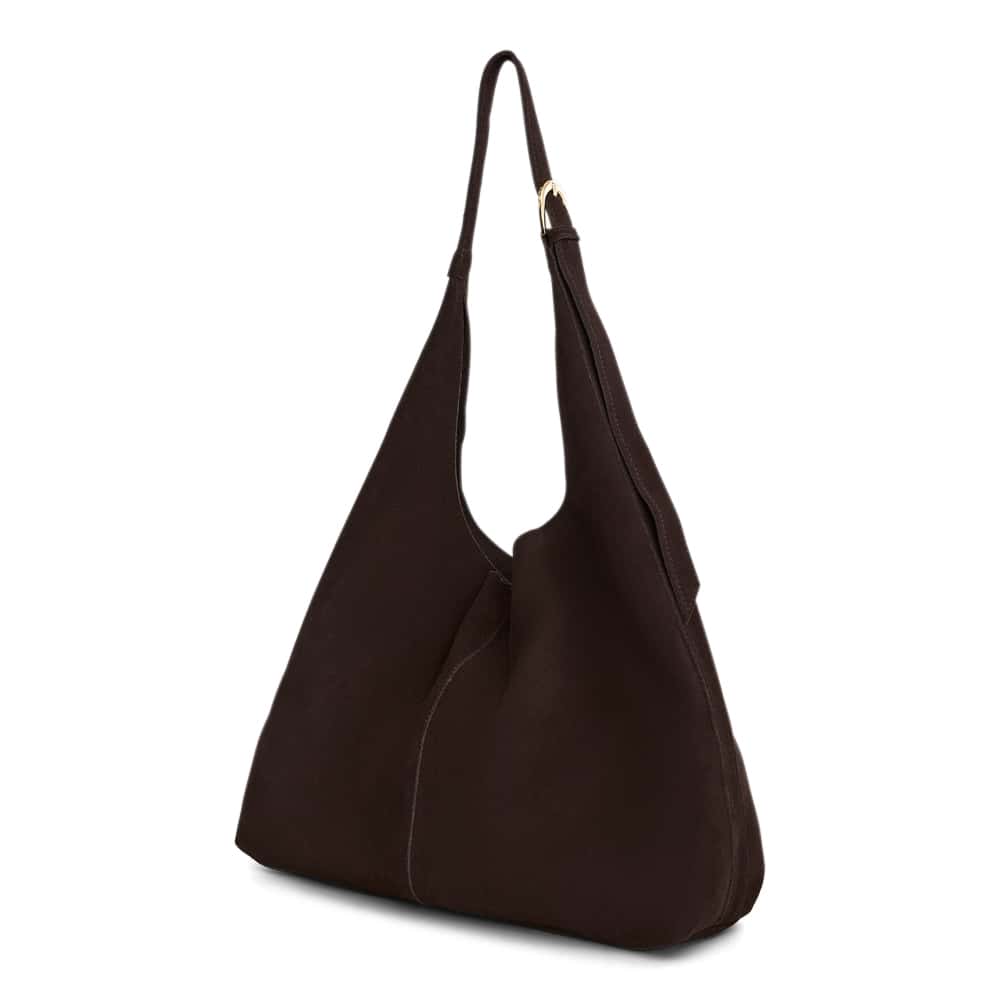 Quay Bag in Chocolate  Suede