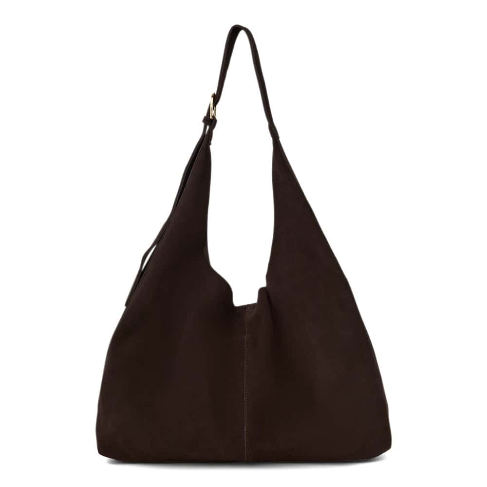 Quay Bag in Chocolate  Suede