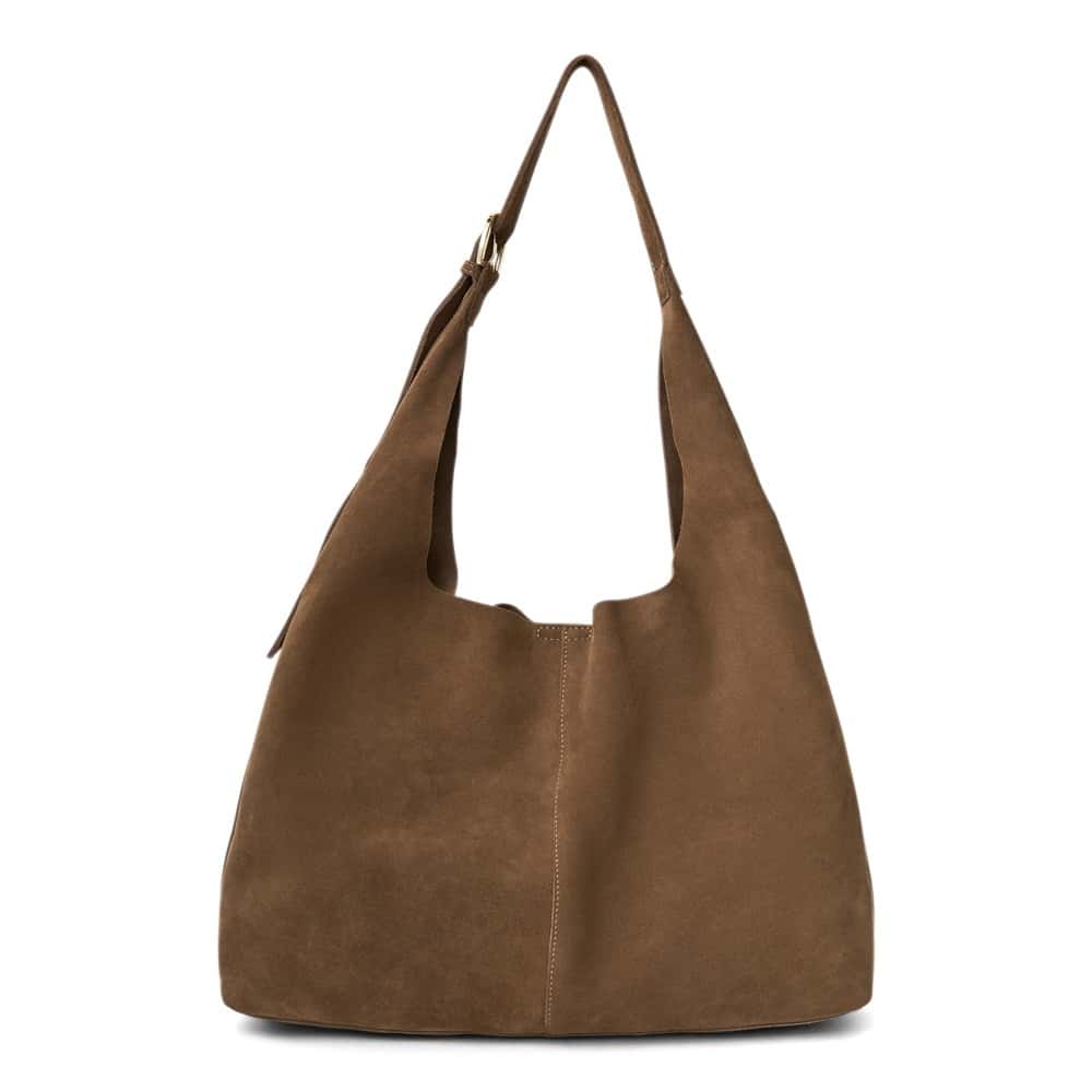 Quay Bag in Tan Suede