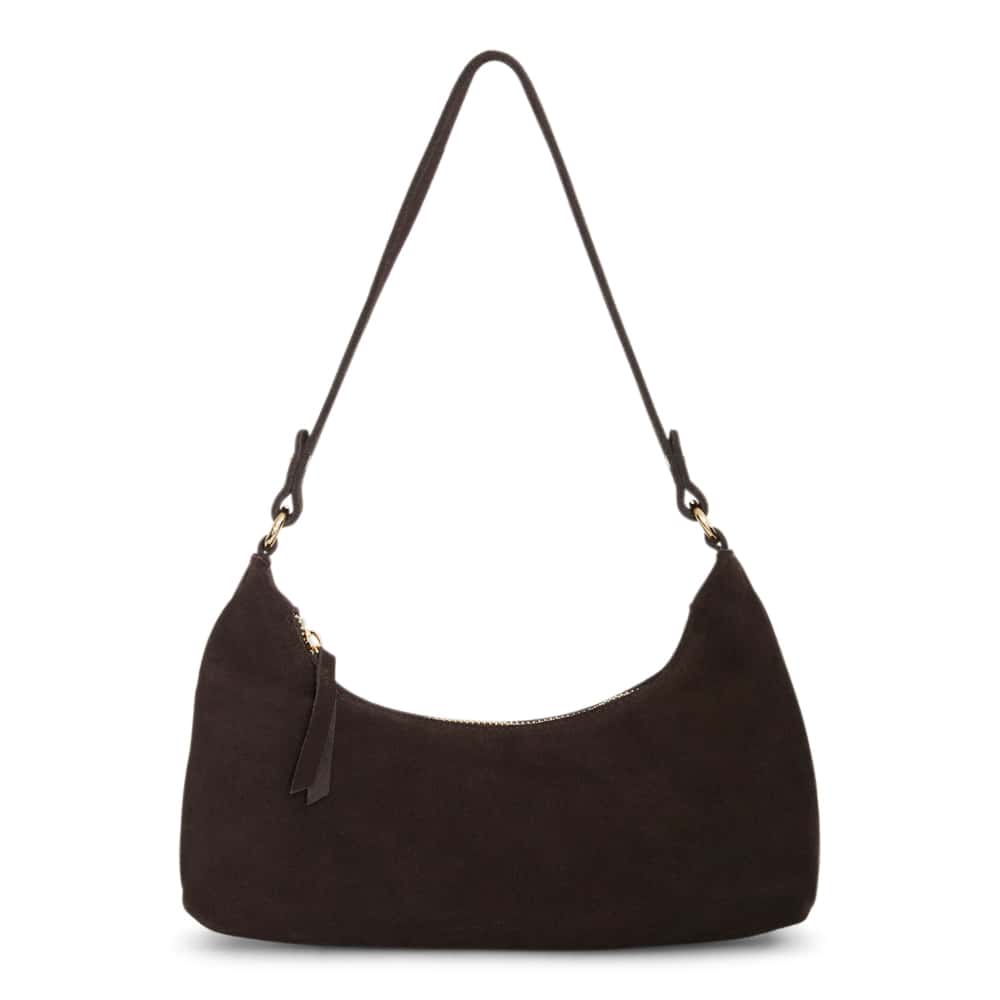 Queen Bag in Chocolate  Suede