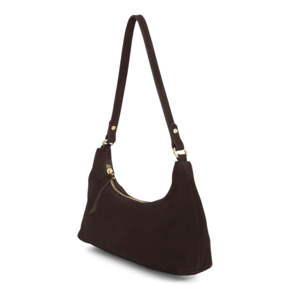 Queen Bag in Chocolate  Suede