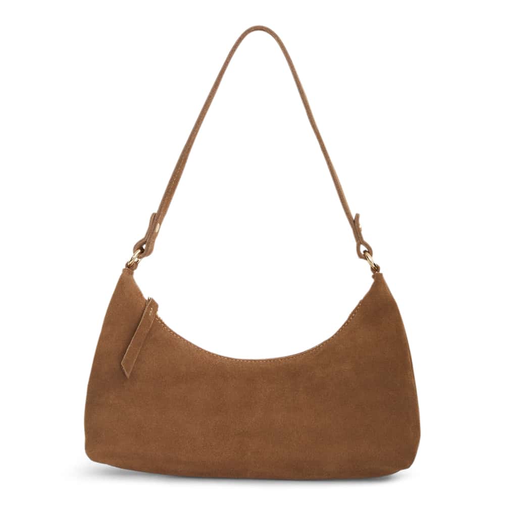 Queen Bag in Tan Suede