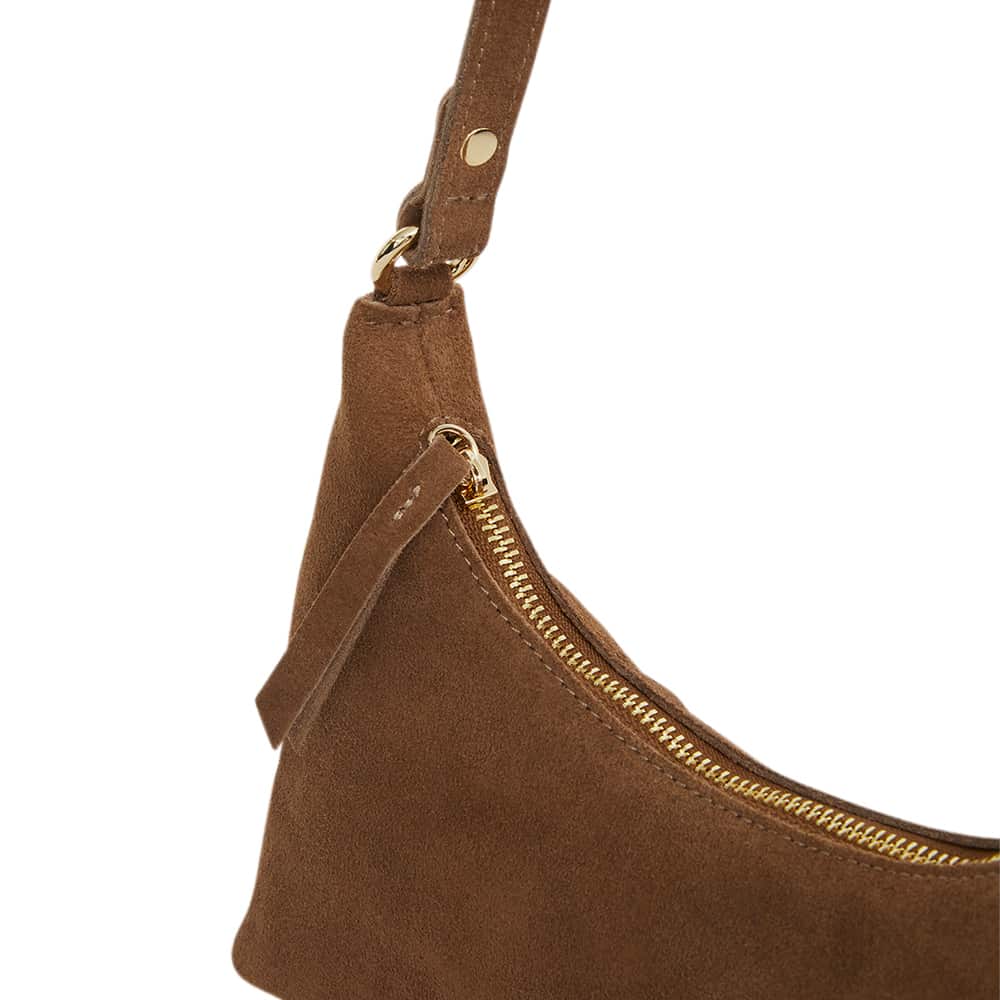Queen Bag in Tan Suede