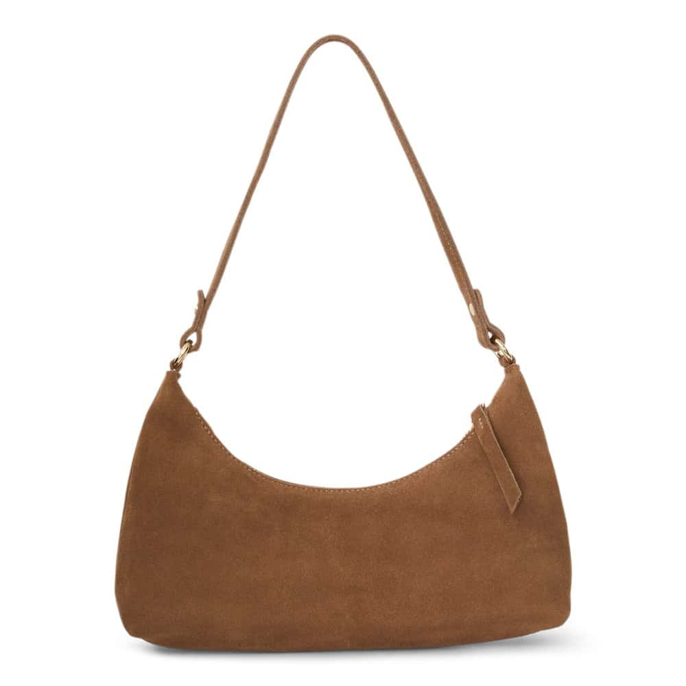 Queen Bag in Tan Suede