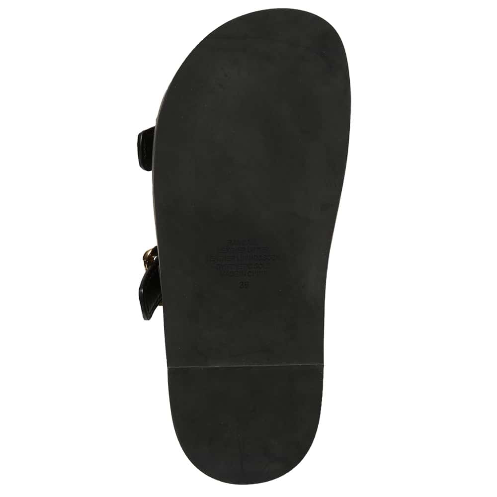 Randall Slide in Black Leather